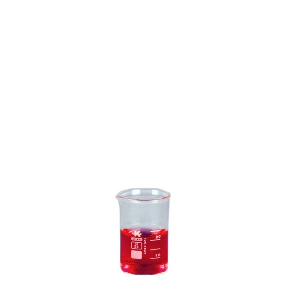Bägare 25 ml laboratorieutrustning | Materialbutiken