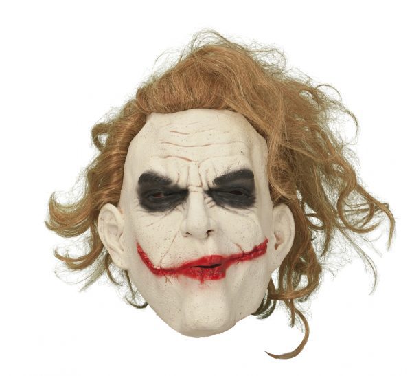 Köp joker med hår mask för halloween dekorationer | Materialbutiken